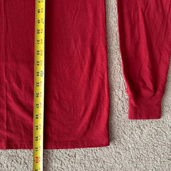 Champion Shirt Mens XL Long Sleeve Crewneck Logo Spellout Red - Picture 9 of 11